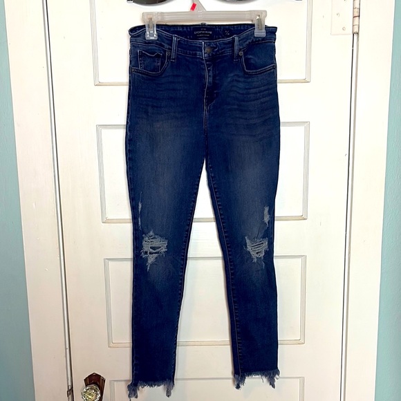 Lucky Brand Denim - Lucky Brand Ava Leggings Women's Distressed Blue Jeans Size 6/28